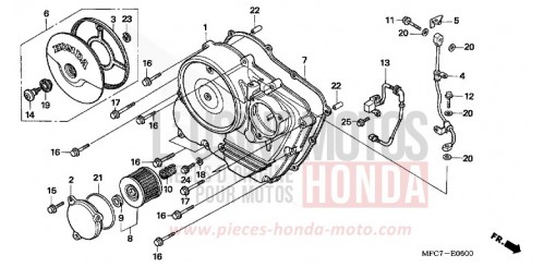 PANNEAU CARTER-MOTEUR D. FMX6506 de 2006